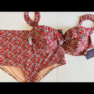 Jcrew & Liberty floral bikini set